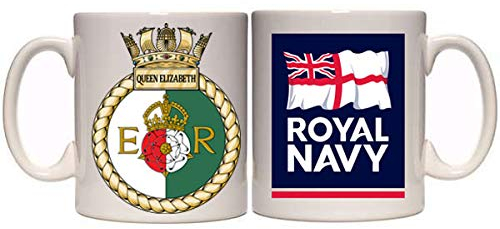 Maccna-Arts HMS Queen Elizabeth Mug (MI15) Military Royal Navy 11oz & 15oz Gift (11oz)