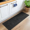 Nicoman Star Shape Embossed Entrance Door Mat Non Slip Dirt Trapper PVC Spaghetti Mat with Rubber Base, Jet Washable Quick Drying Doormat Watertight Indoor or Outdoor - (Runner, Black, 150 x 60cm)
