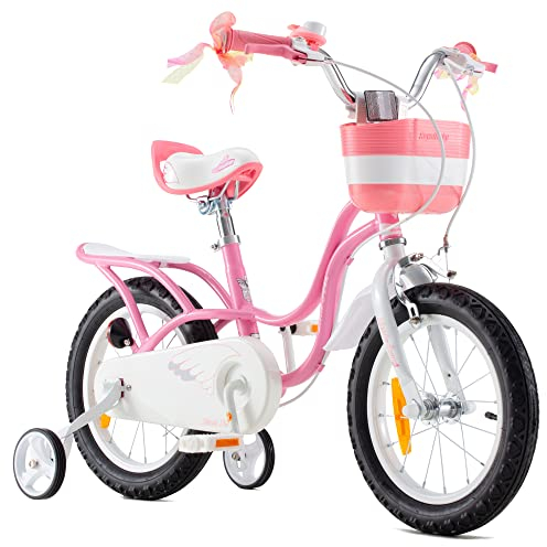 RoyalBaby Girls Little Swan Kinderfahrräder, Rosa, 12 Inch
