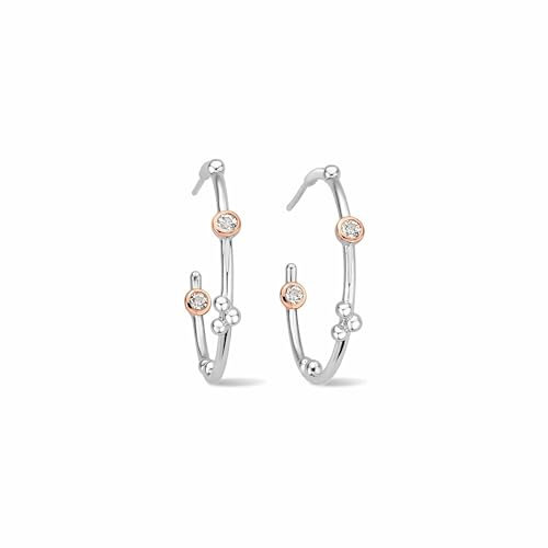 Clogau Clogau Celebration Half Hoop Earrings Standard