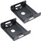Akasa SSD & HDD Adapter passend für 2,5 HDD oder 3,5 HDD/SSD in 5,25 PC Halterung, Festplatten Einbau Montage Rahmen, inkl. Anti-Vibrations-Pads & Befestigungsschrauben, 2 Stücke, AK-HDA-01-KT02