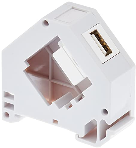 Delock Hutschienenadapter mit Keystone USB 2.0 Typ-A Buchse zu Buchse
