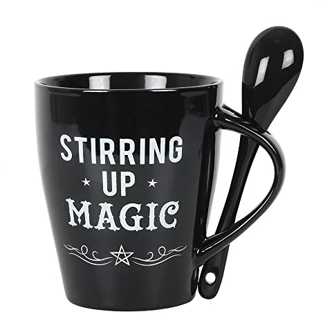Stirring Up Magic Ceramic Mug and Spoon Set