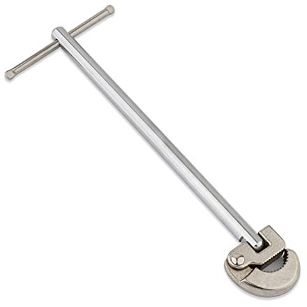 Gunpla Adjustable Basin Wrench 13-25mm Sink Faucet Remover, Professional Heavy Duty Plumbers Basins Spanner Wrenches for Fixing Union and Back Nuts
