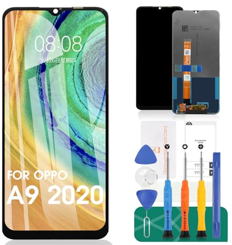 Para OPPO A9 2020 Pantalla LCD para Oppo A11x Reemplazo de pantalla CPH1937 A5 2020 Display Touch Digitizer Assembly CPH1939, CPH1941 Kits de piezas de reparación (negro sin marco)