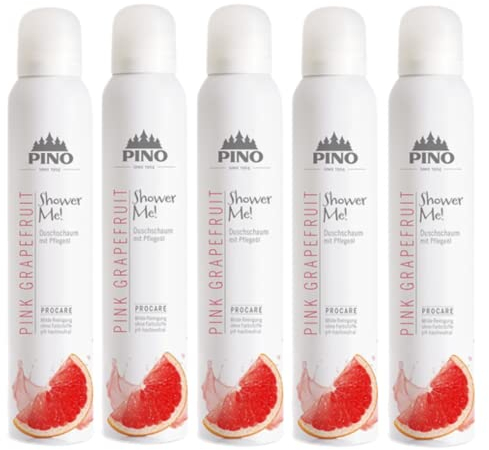 Pino Shower Me Duschschaum Pink Grapefruit 5 x 200 ml