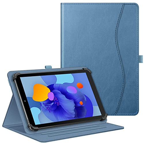 Fintie Tablet Universal Hülle für 11 Zoll DOOGEE U11/U11 Pro/Blackview Tab90 11/TABWEE W90 11/Whitedeer/HotLight/DOOGEE U10 10 Zoll, Multi-Winkel Hülle Universal für 9-11 Tablet, Dunstblau