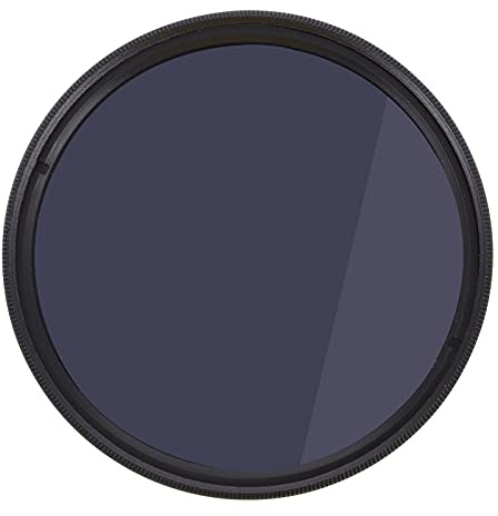 Variabler für Filter aus Nd Aluminium Kameraobjektiv 62mm | Einstellbar, Dünn, für Wellen und Wasserfälle, Abnehmbar, zur Korrektur Unscharfer Fotos, Schwarz