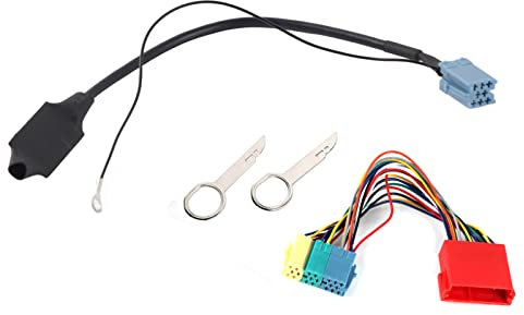 Faisceau de Câbles pour Autoradio, 20 Broches/8 Broches 5.0 Adaptateur Audio Connecteur Radio Autoradio pour A2 A3 8L 8P TT