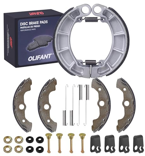 Front & Rear Brake Shoes for Honda Rancher 350 2000-2006/ Honda Rancher 400 2004-2007/Honda Foreman 400 1995-2003/Honda Foreman 450 1998-2004