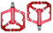FrontStep Aluminium Nicht-rutsches Pedal mit hohem Fakten mit Pedal Light-Fahrrad für MTB/Mountainbike Pedal/BMX Pedal mit CR-Mo-Stahlspiralbrett verwendet (Rot)