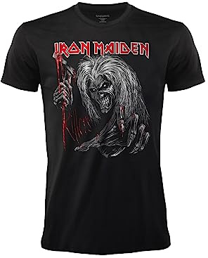 T-Shirt Iron Maiden Killers. Official Rock T-Shirt. Beast. Band Heavy Metal. Cotton. Unisex. Adult Boy.