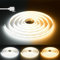 PAUTIX COB LED Streifen 10M Dimmbar Warmweiß Kaltweiß 2700K-6500K, 640LEDs/m 24V LED Strip Lights CRI90+ für Schlafzimmer Küche Zuhause DIY Beleuchtung(LED Streifen ONLY,No Netzteil und Dimmer)