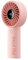 JISULIFE Handheld Portable Fan with Powerful Motor,LED Display,5000mAh Battery,5 Wind Speeds,Lanyard; USB Rechargeable Hand held Fan; Summer Essentials for Travel,Beach,Makeup,Concerts-Pink