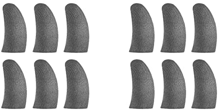ISTOVO Finger Hülsen für Das Spielen Von Handy Spielen Bildschirm Fingerbett Glatt DüNn Anti-Schweiß für Handy Spiele (12 Stück)