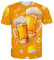 Loveternal T Shirt Herren Sixpack Bier Aufdruck Damen Tshirt Ugly Lustige Männer Rundhals Kurzarm Sommer T Shirts Unisex Bauchmuskel Oktoberfest Karneval M