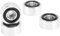 Speaker Isolation Feet Pad, 4Pcs Aluminum Alloy Speaker Spike Pads Reduce Vibration with Non Slip Rubber Ring, Turntable Isolation Platform for CD DVD Player Amplifier