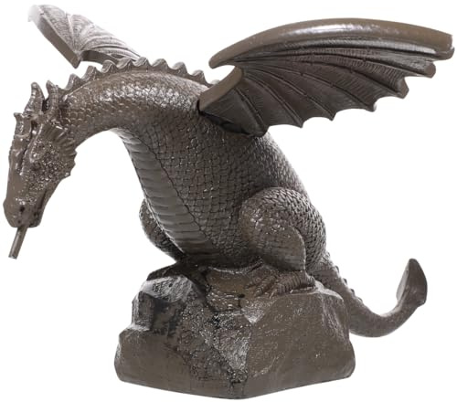 Yardwe Dragon Fountain Nozzle Replacement Resin Sprinkler Head for Outdoor Garden Water Features Pond Accessory Patio Ornament