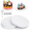 HGRGHH 5 Stück Cake Drum, 25,5cm Cake Board 10.04in Tortenunterlage Rund, Runde Kuchenplatten aus Karton mit 6 Tüllen, 1 Spritzbeutel, Wiederverwendbar Tortenplatte für den Transport von Kuchen
