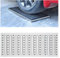 Griglia di scarico in acciaio inossidabile 304 per fognature, per esterni e garage, copertura rettangolare per pozzetto (30 x 58 x 2,5 cm)