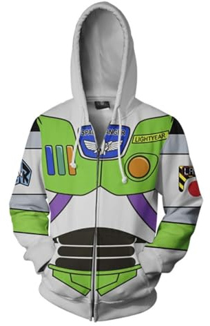 Eclaty Adult Costume Hoodie Cosplay Sweatshirt Jacket Pullover Halloween Costume