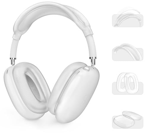 AHASTYLE Custodia Airpods Cover in Silicone [4-in-1] [Supporto Smart Case] Compatibile con Apple Airpods Max