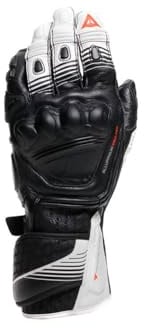 Dainese Fiero Metal Motorrad Handschuhe, schwarz/weiß, 2XL | Verstellbare Passform