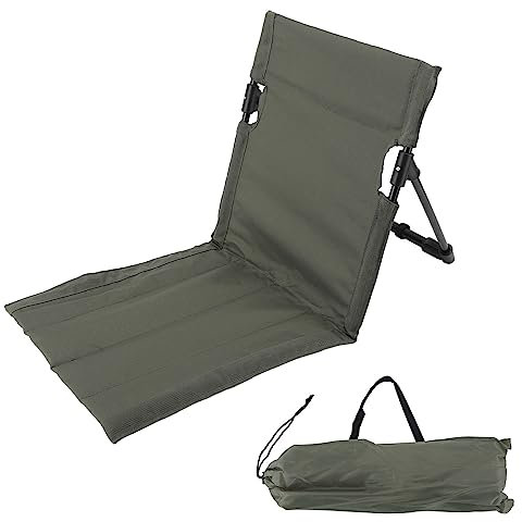 lvifloae Tragbare Strandliege für Erwachsene, Outdoor-Liege, Park-Strandstuhl, tragbare, zusammenklappbare Strandliege für Erwachsene, Khaki, Sonnenliege, Poolstuhl, Terrassenliege (OD Grün)