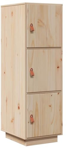 ULUYYUC Sideboard Küche Arbeitsplatte Küche Standvitrine Anrichte Sideboard - Highboard 34x40x108,5 cm Massivholz Kiefer für Schlafzimmer Wohnstube Küche Speisesaal