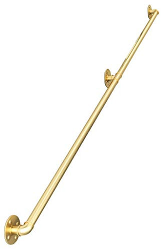 Pasamanos de oro para escaleras, escaleras modernas de decoración del hogar escaleras escaleras de escalera de barandilla soporte ferroviario 200 kg - kit completo 30-300 cm (tamaño: 100 cm)