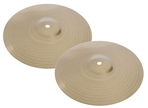 Crash-Becken für Schlagzeug-Set, 25,4 cm, goldfarben, Messing-Legierung, 25,4 cm, 2 Stück