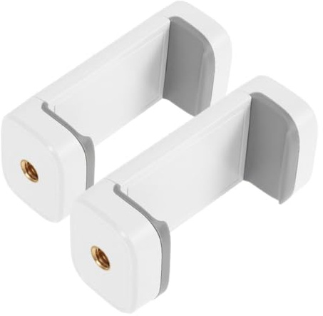 VERDANVERSE 2pcs Mobile Phone Holder Clip Smartphone Tripod Mount Adapter for Cell Phone Secure Stable Camera Accessory for Selfie Video Recording