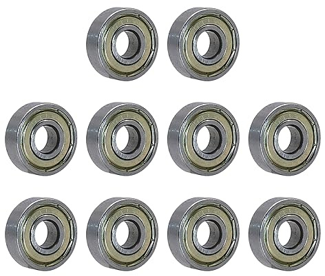 10 Stück 608ZZ Kugellager, doppelt geschirmt, Miniatur, für Skateboards, Roller, Zubehör, Kugellager