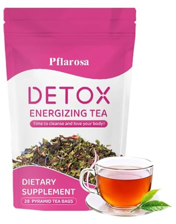 Detox Tee zum Abnehmen – 28 Tage Kräutertee-Kur für sanfte Entgiftung & Gewichtsreduktion – Natürliche Detox Tea Mischung, Unterstützt Verdauung & Stoffwechsel