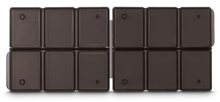 hama SD-Karten-Box für 12 SD-Speicherkarten, flach, Schwarz/Transparent, Schutzbox mit Klippverschluss, 2x2x3 Fächer, bruchsicher, Schutz vor Schmutz, Sturz und Kratzern, inkl. Beschriftungs-Labels