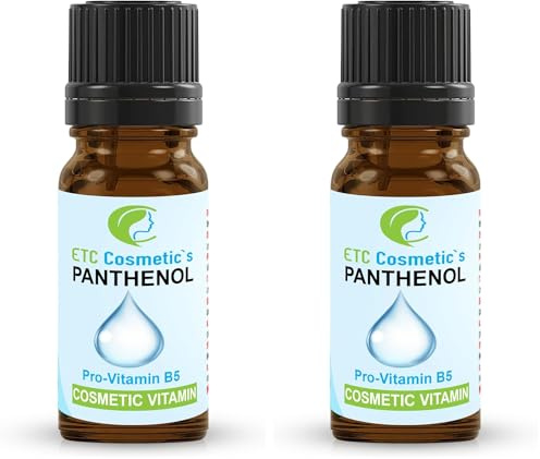 Panthenol Serum 10 ml - Haut- und Haarpflegeformulierungen wie Cremes, Lotionen, After-Sun-Formulierungen, Babyhautpflege, Reinigungsmittel, Shampoos, Conditioner (Packung mit 2)