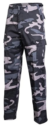 Mil-Tec US Ranger Hose Typ BDU • Herren Cargohose mit 6 geräumigen Taschen • Taktische Hose mit verstellbarem Kordelzug & Gürtelschlaufen • Robuste Feldhose für Outdoor, Arbeit & Freizeit
