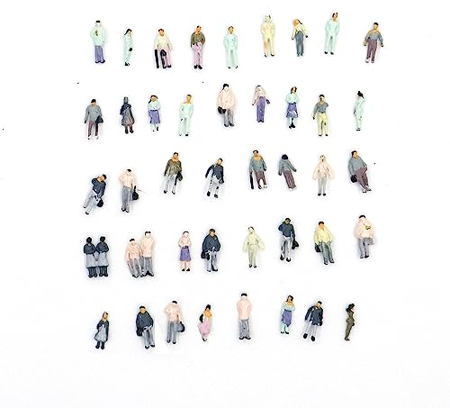 Figura pintada de escala 1:150, modelo de calibre N, para diseño de tren de edificio callejero (paquete de 100)