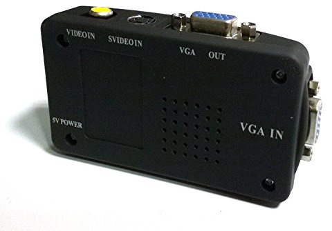 TEMPO DI SALDI Convertitore Adattatore Video Da AV, Rca, S-Video A VGA Per Monitor E Proiettori