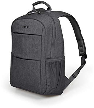 Port Designs 135075 Sydney Backpack Business Laptop Bag 15.6 Inch College Professional Rucksack Casual Daypack with Adjustable and Padded Shoulder Straps for Men/Women - Grey