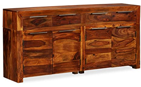 vidaXL Sideboard Akazie Holz 160x35x75 cm Anrichte Kommode