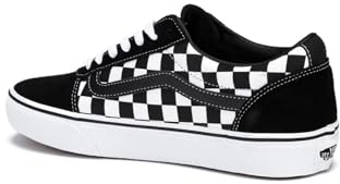 Vans Herren Ward Sneaker, Checkered Black True White 44 EU
