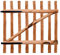 vidaXL Portillon de Clôture Bois de Noisetier Imprégné 100x100 cm Porte Jardin