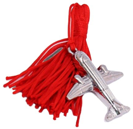 GreenFord Bomboniere Gadget Ciondolo Aereo 3D Laurea Trasporto Wanderlust Kit 10 PZ G166 (Nappina)