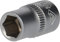 BRILLIANT TOOLS BT021804 Llave de vaso hexagonal de 3/8, 10 mm [Powered by KS TOOLS]