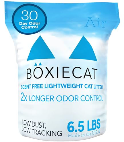 Boxie® Unscented 30 Day Natural Odor Control Cat Litter, 6.5lb Lightweight Plant Based Kitty Litter
