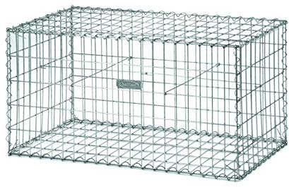 Jardinex Gabion renforcé Fil 4,5 mm à Spirales - Gris galvanisé 100 x 30 x 50 cm