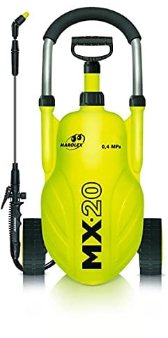 Greenstar MAROLEX - Pulvérisateur À Pression Sur Roues MX-20 - Avec Lance Téléscopique 1,20 m - Jet Directionnel - Grandes Roues - 3,5 Bar Max - Pour Jardinage - Capacité 18 L