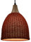 GURU SHOP Moderne Deckenleuchte aus Gestrickter Baumwolle Modell - Nemuro Orange, 29x22x22 cm
