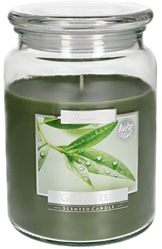 KOTARBAU® Duftkerze Duft Groß im Glas mit Deckel Green Tee Geschenkidee Aromatherapie Dekorations-Kerzen Brenndauer bis zu 100 Stunden